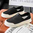 Damen atmungsaktive Slip-On Sneakers aus flexiblem Mesh-Material R&B