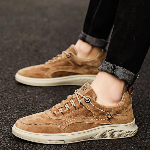 Herren Bequeme Sneaker aus hochwertigem Wildleder mit atmungsaktiver Sohle R&B