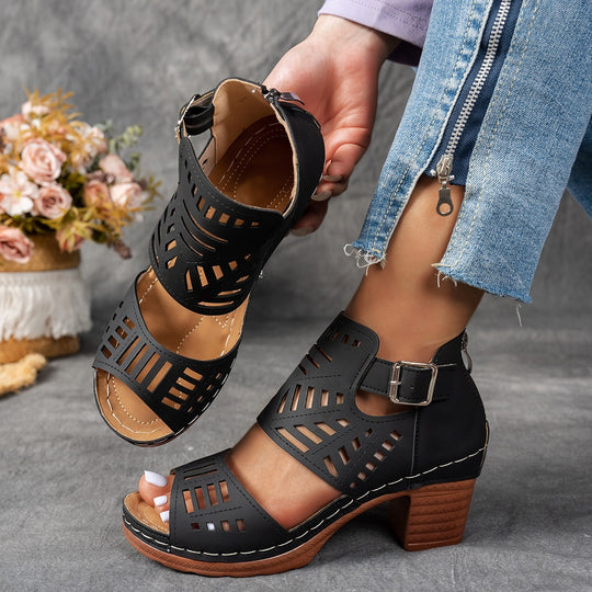 Damen Plateausandalen mit modischem Luftdurchlass R&B