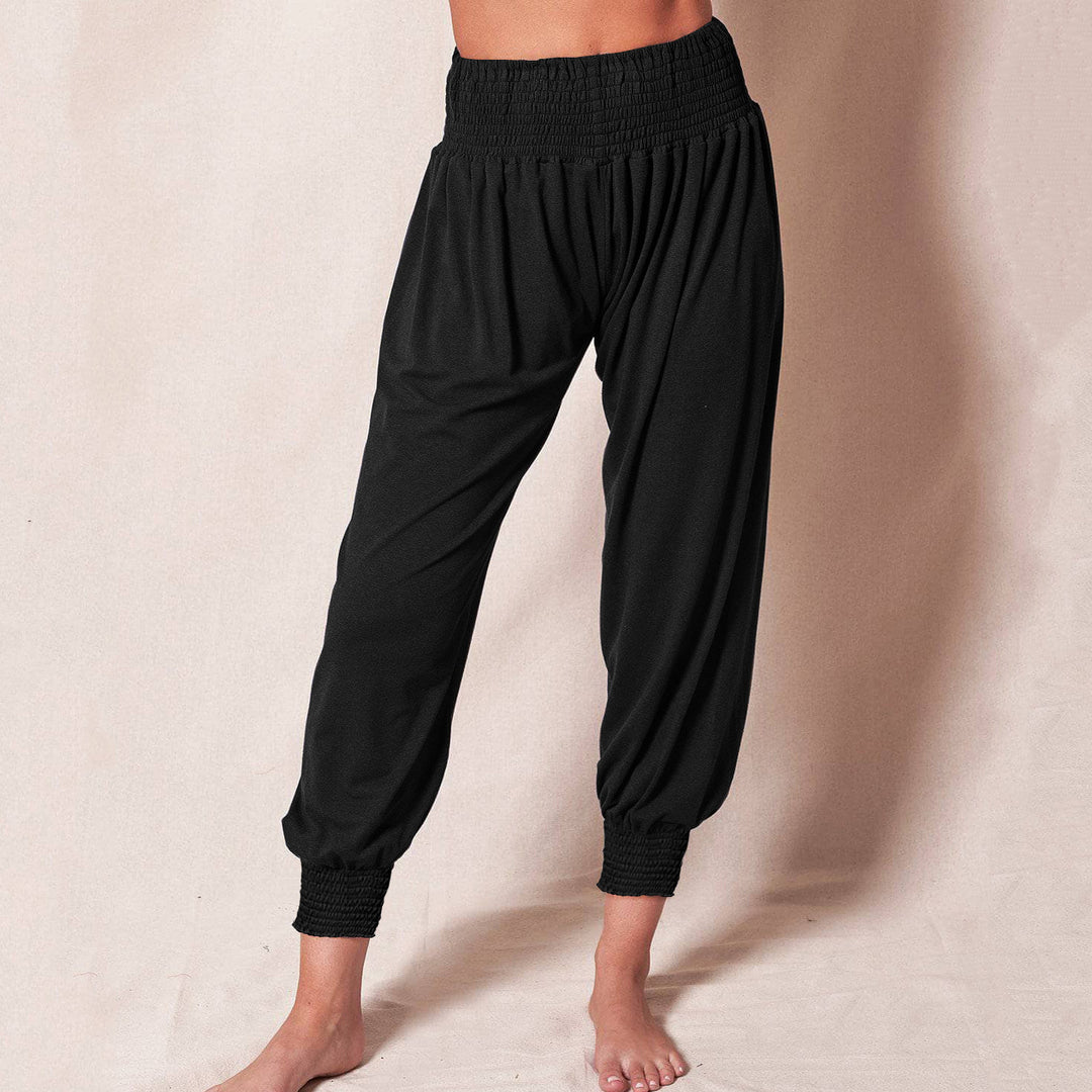 Damen Bequeme Freizeithose mit elastischem Bund und schmalen Bündchen R&B
