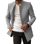 Herren modischer Mantel mit modernem Kragen und tailliertem Schnitt R&B