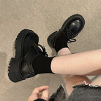 Damen moderne Schnürschuhe mit robuster Gummisohle und strapazierfähigem Obermaterial R&B