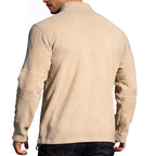 Herren nan leichter Mikrofleece-Performancepullover mit kurzem Reißverschluss Raglanärmeln und formgR&Benden Nähten R&B