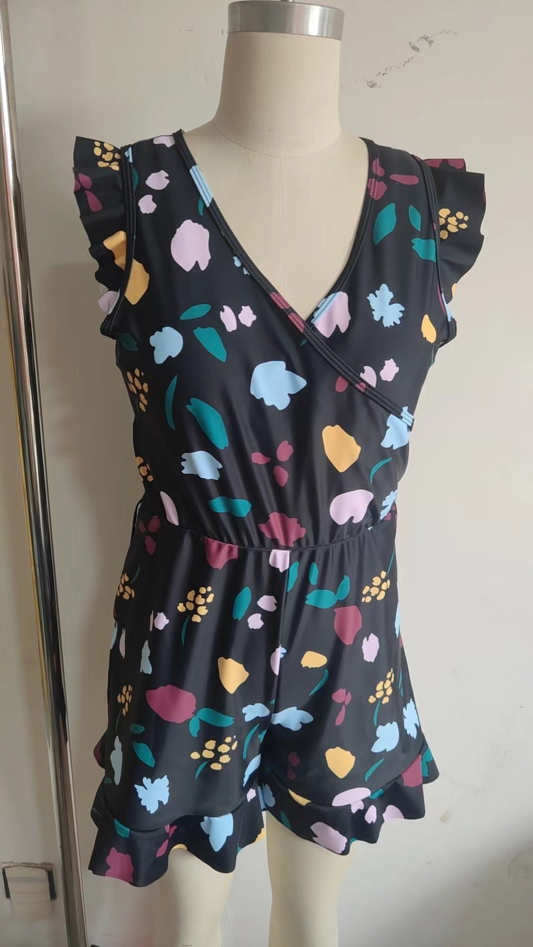 Damen Freizeit Overall mit floralem Design R&B