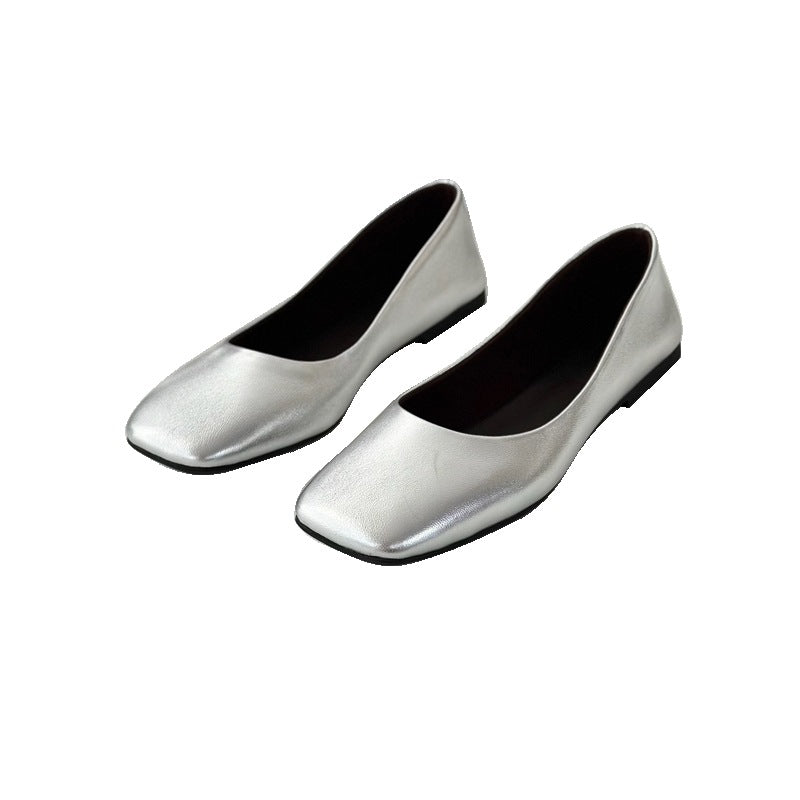 Damen Ballerinas mit elegantem Quadrat-Fußbett