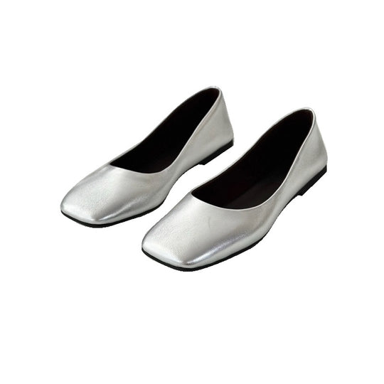 Damen Ballerinas mit elegantem Quadrat-Fußbett R&B