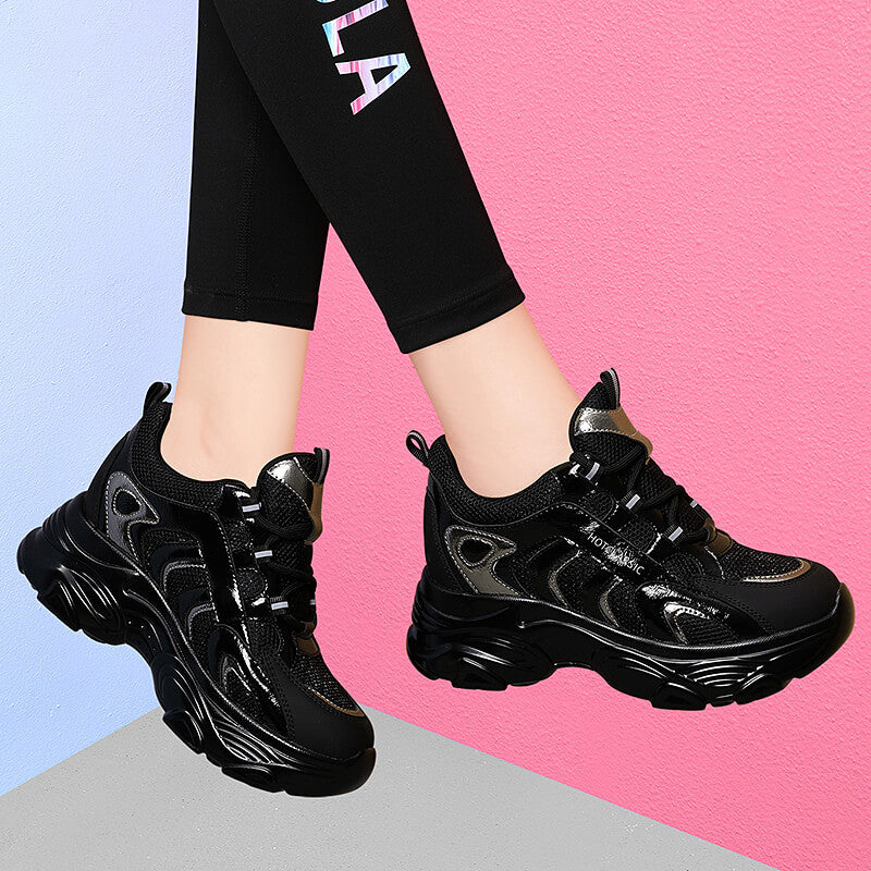Damen Sportliche Sneakers mit atmungsaktiver Struktur und stoßdämpfender Sohle R&B