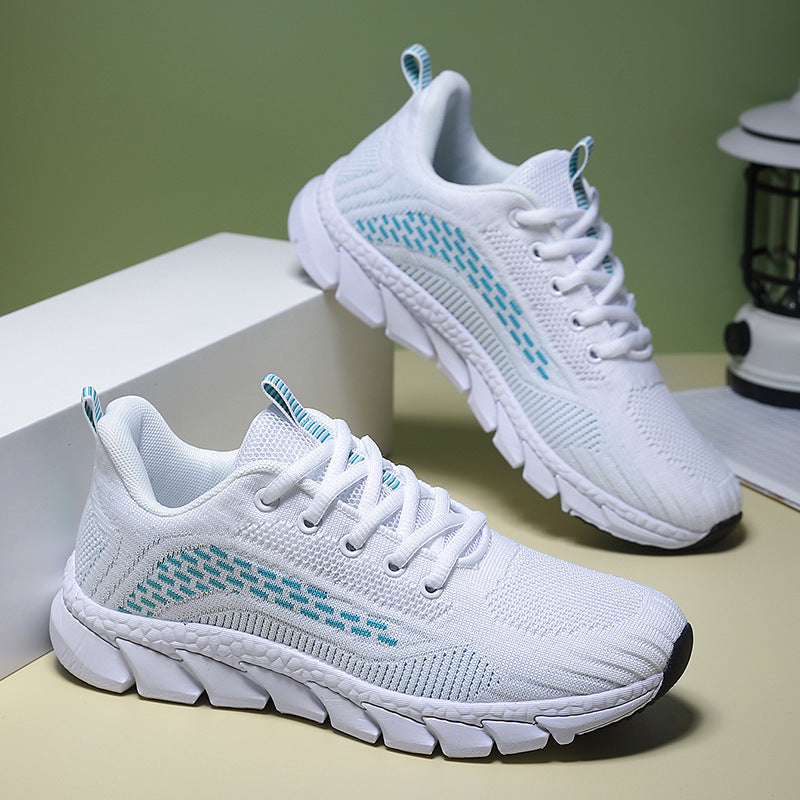 Damen Lauf-Sneaker mit atmungsaktivem Mesh-Obermaterial und rutschfester Sohle
