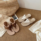Damen Elegante und bequeme Zehentrenner-Sandalen mit hochwertigem Obermaterial und ergonomischem Fußbett R&B