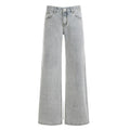 Damen hochgeschnittene weite Jeans R&B