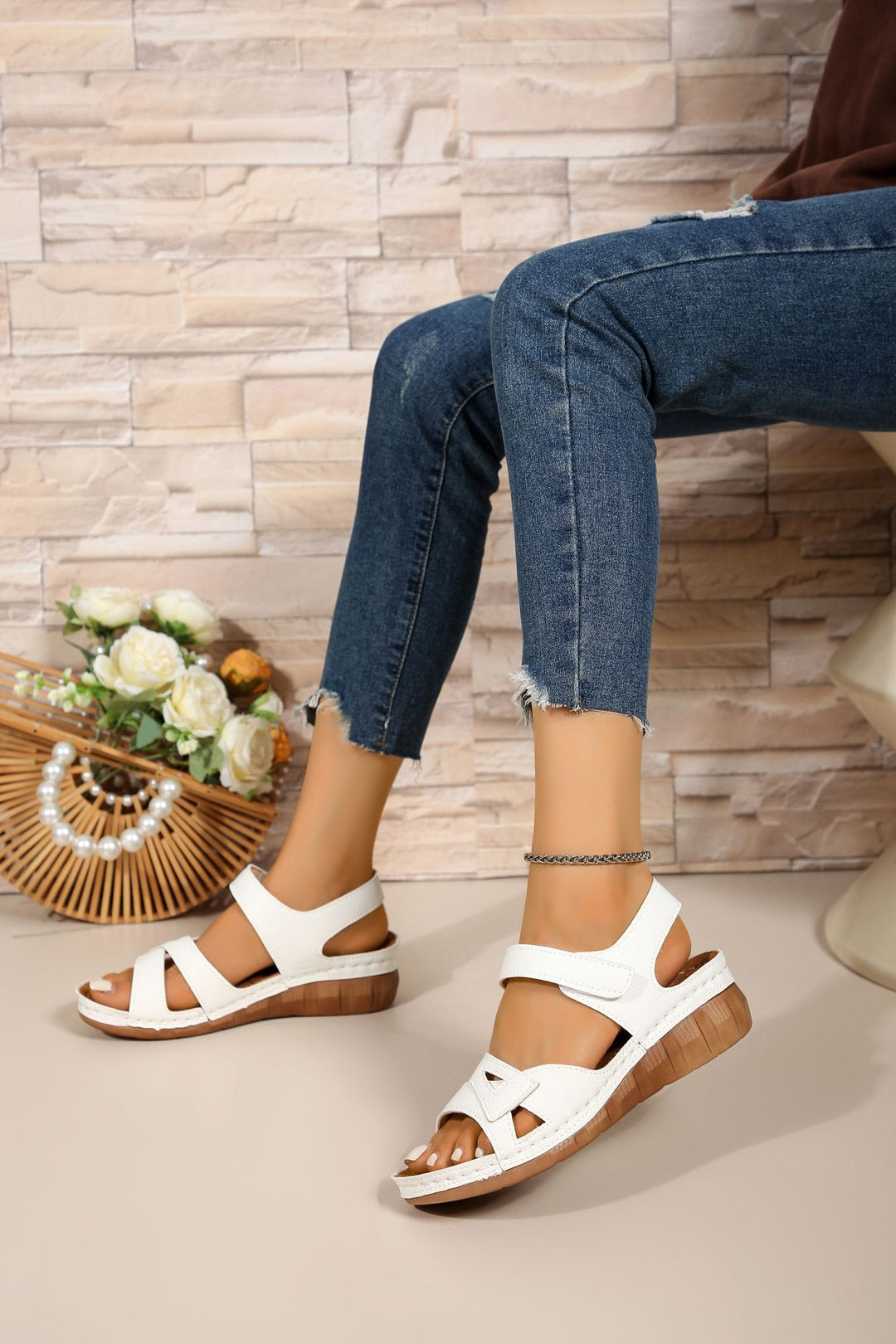 Damen Komfortable Keil-Sandalen R&B