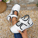 Damen Sportliche Sneaker mit verstellbaren Riemen und dämpfender Sohle R&B