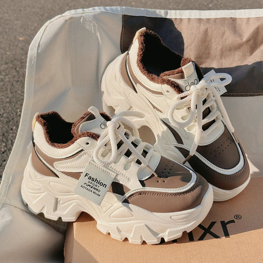 Damen Sportliche Chunky Sneakers mit weichem Innenfutter und hohem Komfort R&B