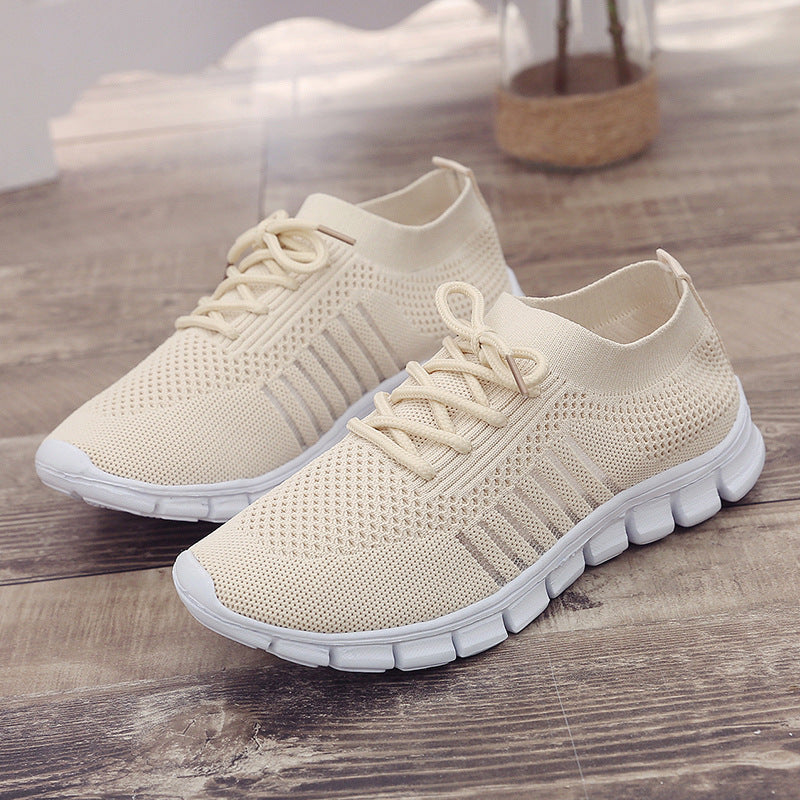 Damen atmungsaktive Freizeit-Sneakers mit flexiblem Obermaterial R&B