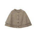 Damen modische Strickumhangjacke mit eleganten Knöpfen R&B