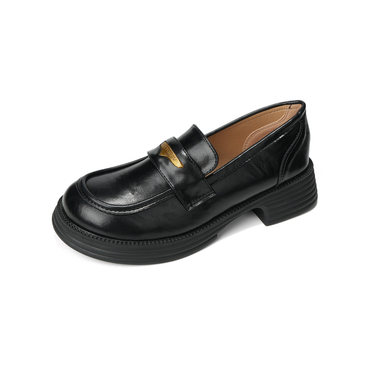 Damen modische Mokassins mit eleganter Schnallenakzent