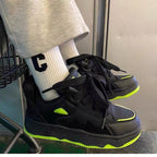 Damen Sportliche Chunky Sneakers mit reflektierendem Obermaterial und rutschfester Sohle R&B