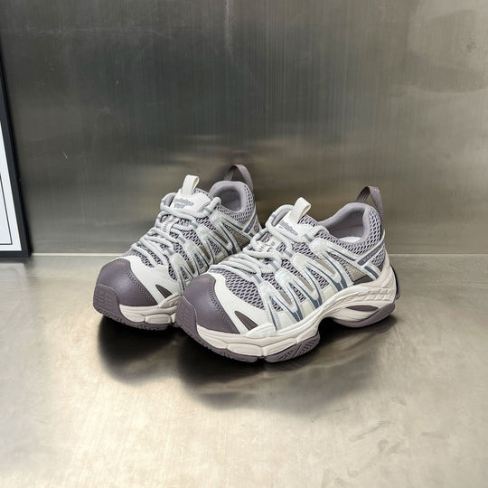 Damen Sportliche Outdoor-Sneaker mit atmungsaktiver Mesh-Oberfläche und stoßdämpfendem Sohlenkomfort R&B