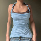 Damen Sportliches Tanktop mit modischem Trägerdesign und figurformendem Schnitt R&B
