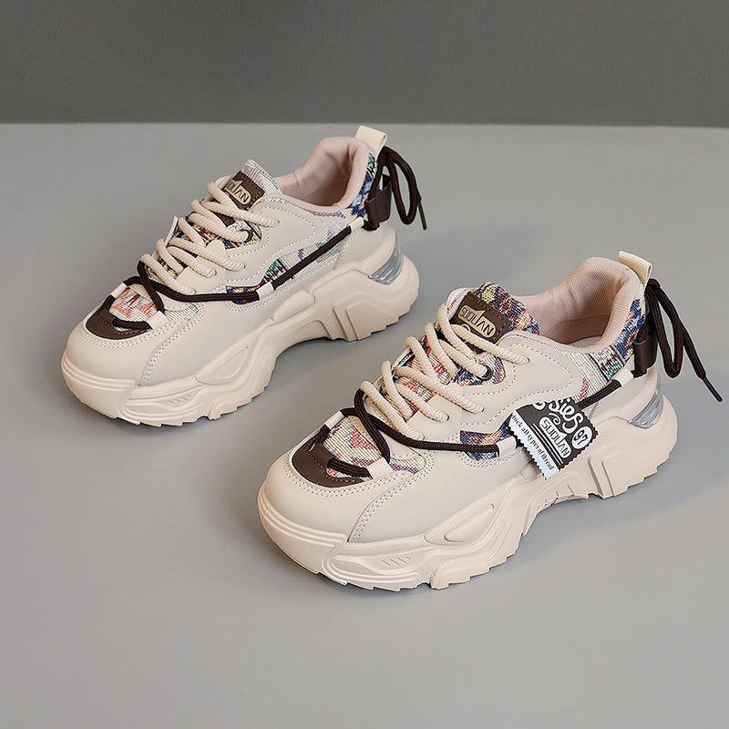 Damen modische Chunky Sneaker mit innovativem Obermaterial und sportlichem Design R&B