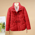 R&B | Puffer-Jacke - Kurzes Modell - Geometrisch Gequiltet - Froschknöpfe - Verstellbarer Saum