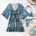 Damen Strandkleid und Bikini-Set R&B