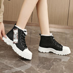 Damen hohe Sneaker mit warmem Innenfutter und robustem Profil R&B