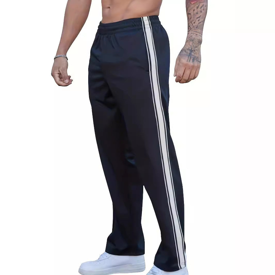 Herren Sportliche Freizeithose mit seitlichem Streifen R&B