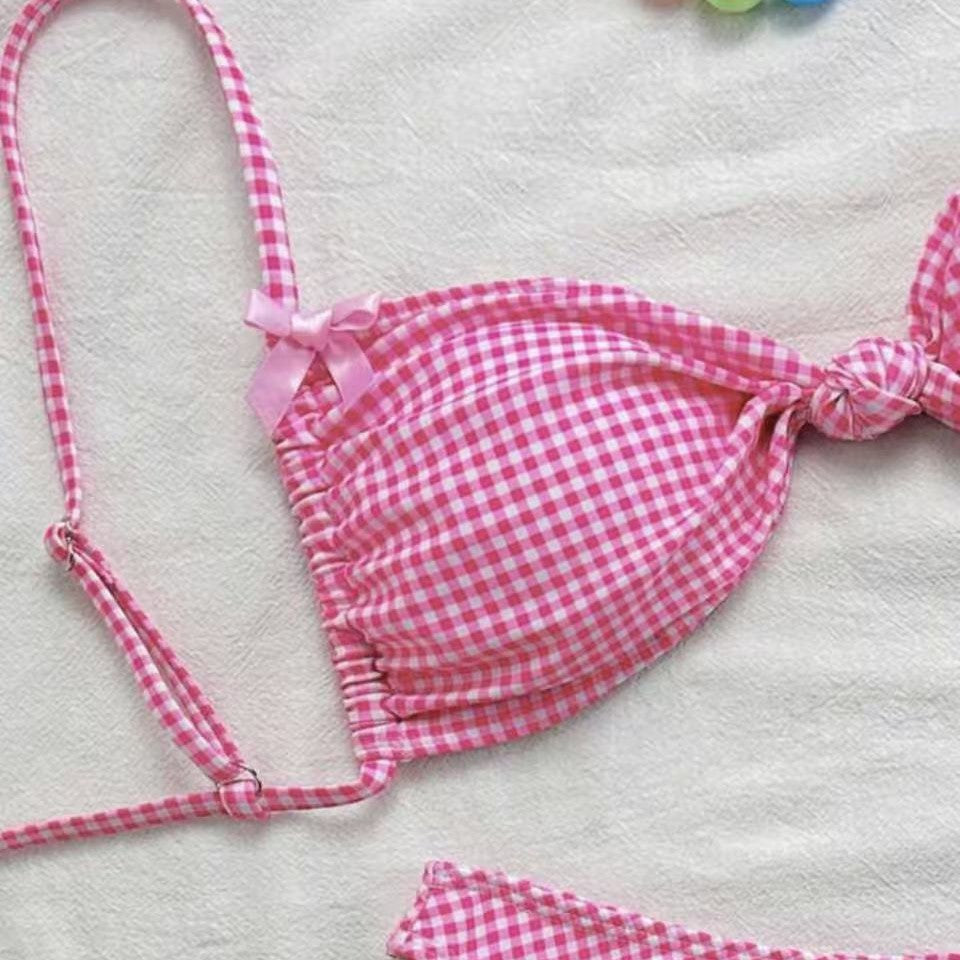 Damen Bikini-Set mit Rüschendetails und verstellbaren Trägern R&B