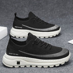 Damen Sportliche Sneaker mit atmungsaktiver Strickoberfläche und rutschfester Sohle R&B