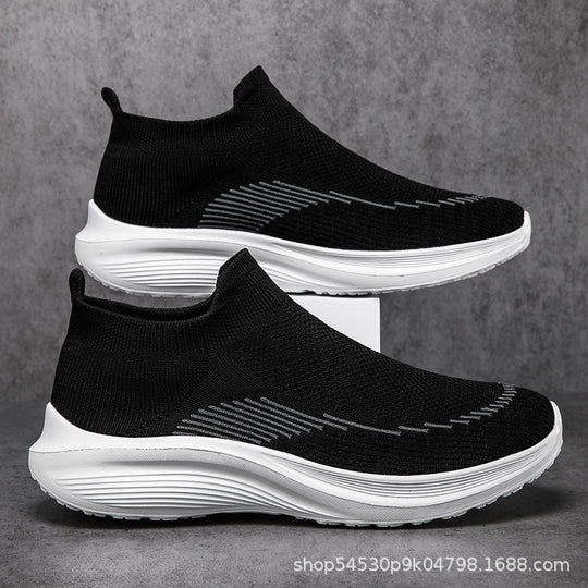 Damen Sportliche Sneakers mit elastischem Schaft und rutschfester Sohle R&B