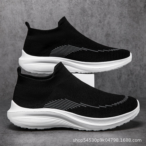 Damen Sportliche Sneakers mit elastischem Schaft und rutschfester Sohle R&B