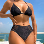 Damen bauchfreies Bikini-Set