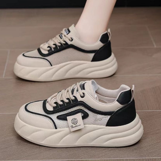 Damen sportive Sneakers mit atmungsaktiver Mesh-Oberfläche und dämpfender Sohle R&B
