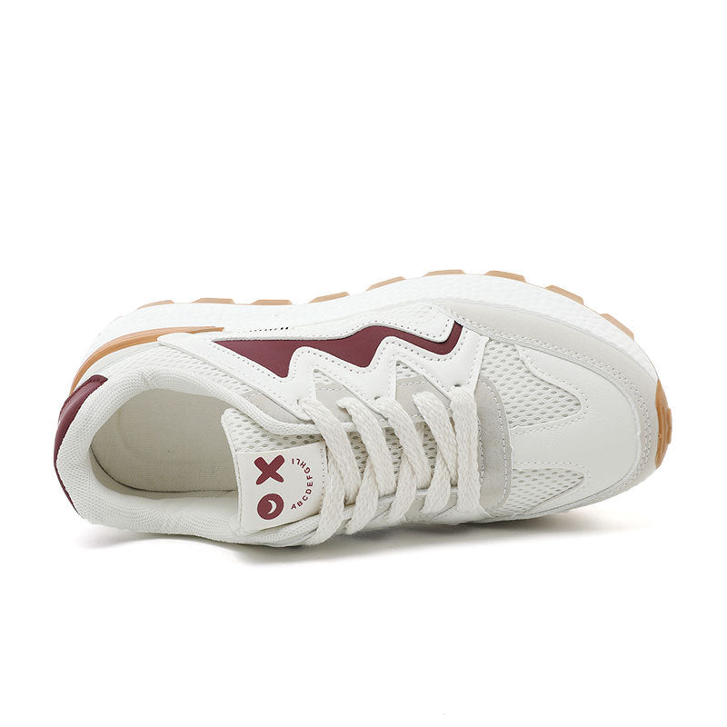 Damen Sportliche Freizeitsneaker mit atmungsaktiver Mesh-Oberfläche und dämpfender Laufsohle R&B