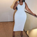 Damen Langarm Kleid mit figurbetontem Schnitt und hochwertiger Rippstruktur R&B