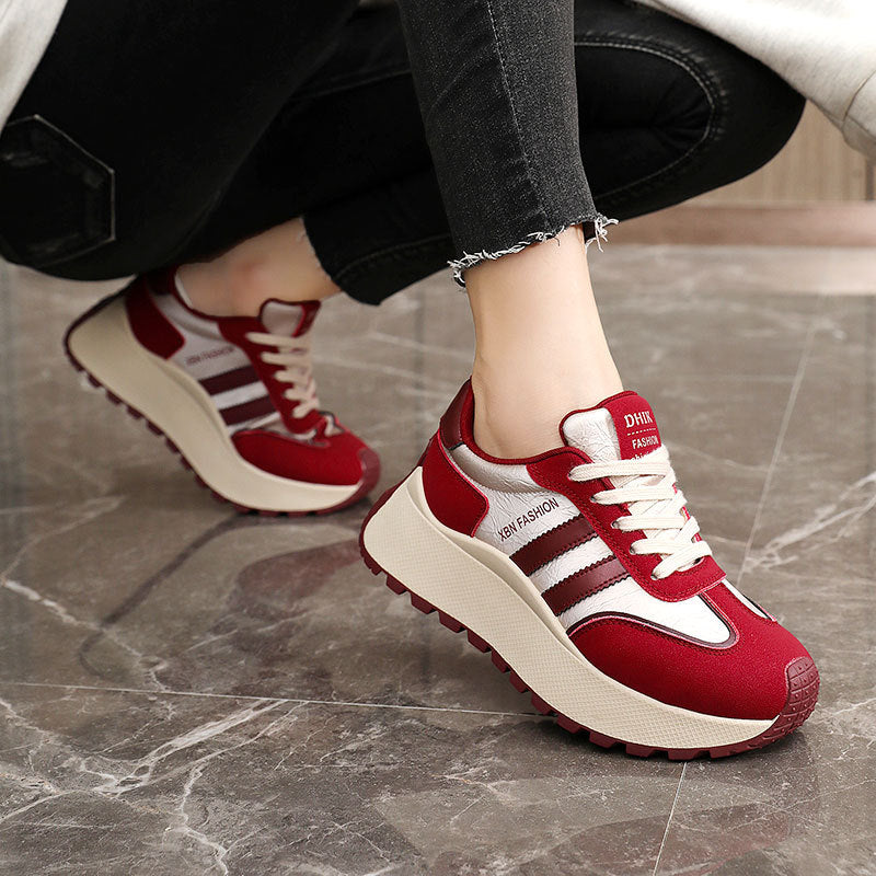 Damen Chunky Sneakers mit ergonomischer Dämpfung und rutschfester Laufsohle R&B