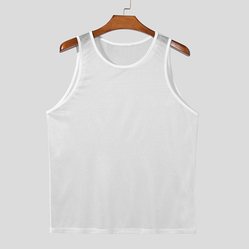 Herren nan atmungsaktives ärmelloses Funktionsshirt mit feuchtigkeitsableitender Mikrofaser R&B