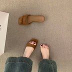 Damen modische Slipper mit komfortabler Fußbettgestaltung und hochwertiger Obermaterial R&B