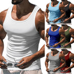 Herren atmungsaktives Sport-Tanktop mit körperbetontem Schnitt und feuchtigkeitsregulierendem Material R&B