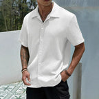 Herren trendiges Kurzarmhemd