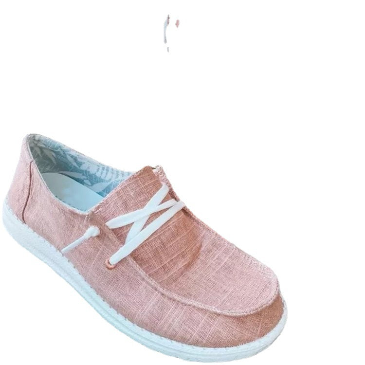 Damen Freizeit-Slip-On Schuhe mit elastischen Schnürdetails und rutschfester Sohle R&B