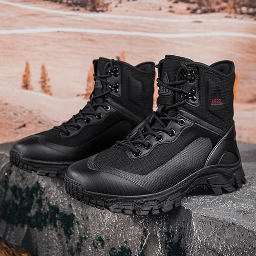 Herren taktische Outdoorschuhe mit atmungsaktiver Membran und rutschfester Sohle R&B