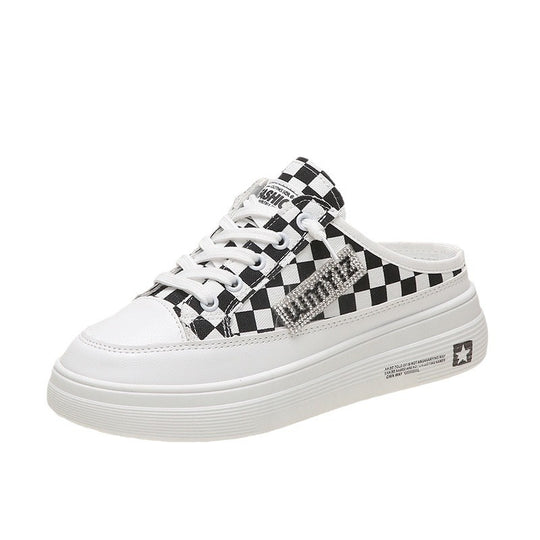 Damen modische Plateausneaker mit eleganter texturierten Oberflächenstruktur R&B