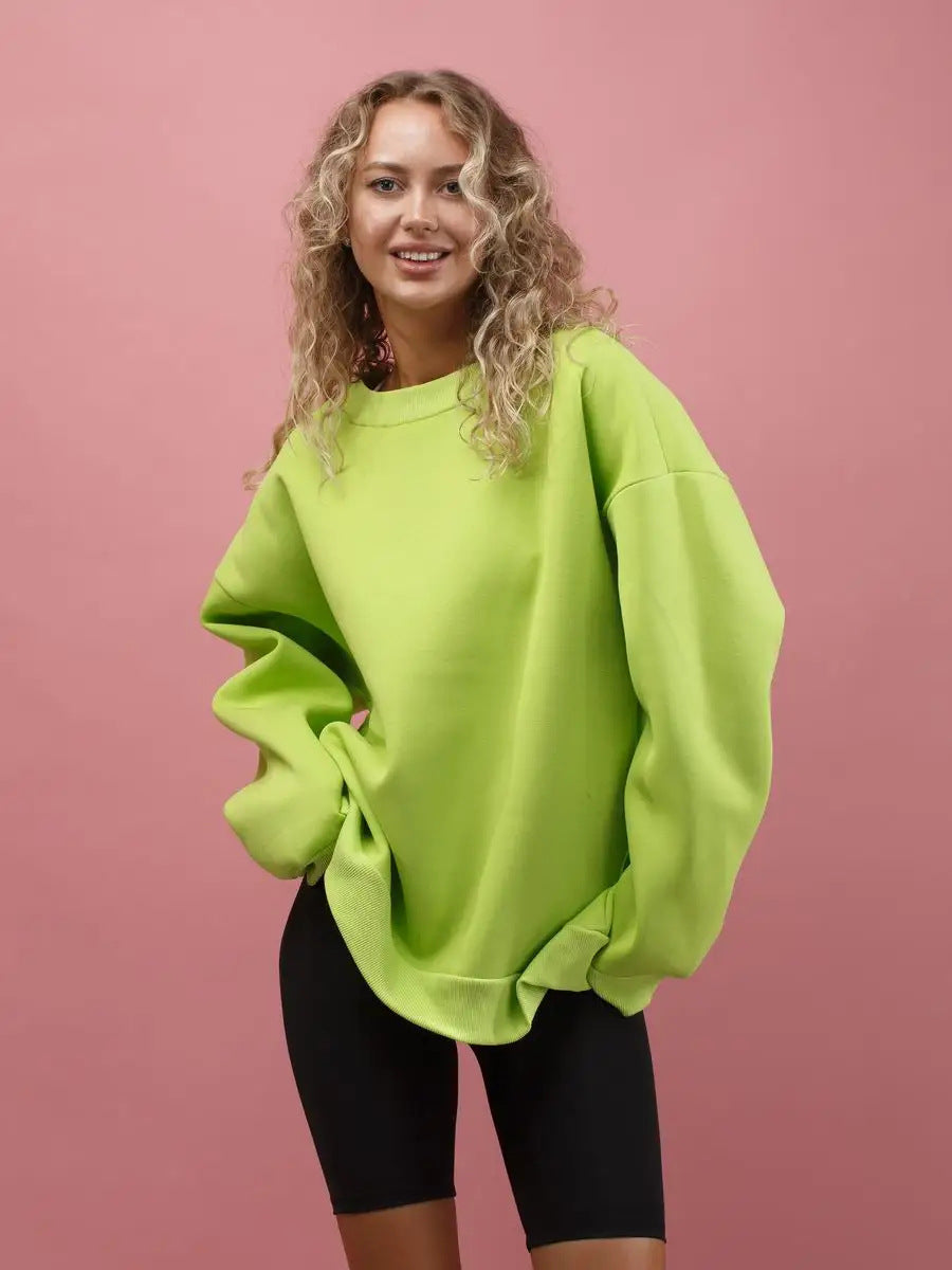 Damen oversized Komfort-Sweatshirt R&B