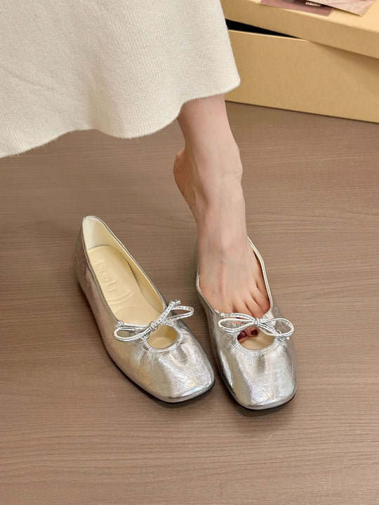 Damen elegante Ballerinas mit modischem Rüschendesign und komfortablem Innenfutter R&B