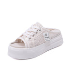 Damen Komfortable Clogsneaker mit modischem Spitzendesign R&B