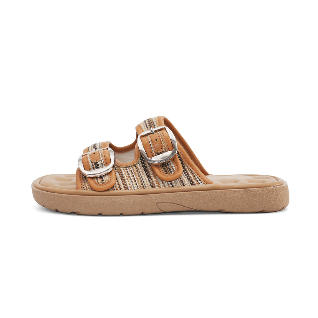 Damen Clogs mit elegantem Doppelschnallen-Design und komfortablem Fußbett R&B