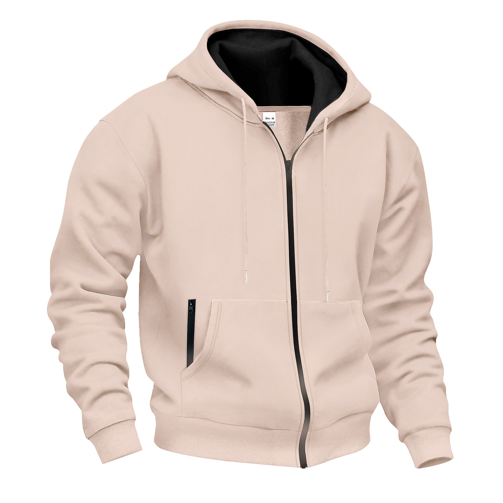 Herren Sweatjacke mit hohem Stehkragen und praktischen Reißverschlusstaschen
