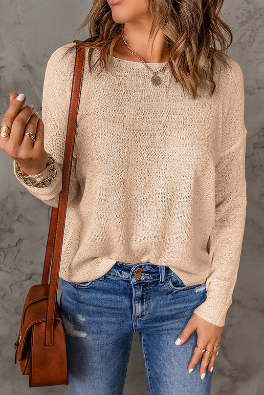 Damen Lockere Strickpullover R&B